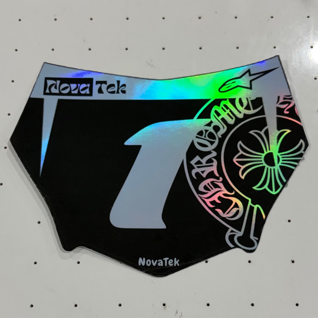 Chrome Hearts V1 Motocutz Number Plate Decal | Emoto/Ebike Graphics