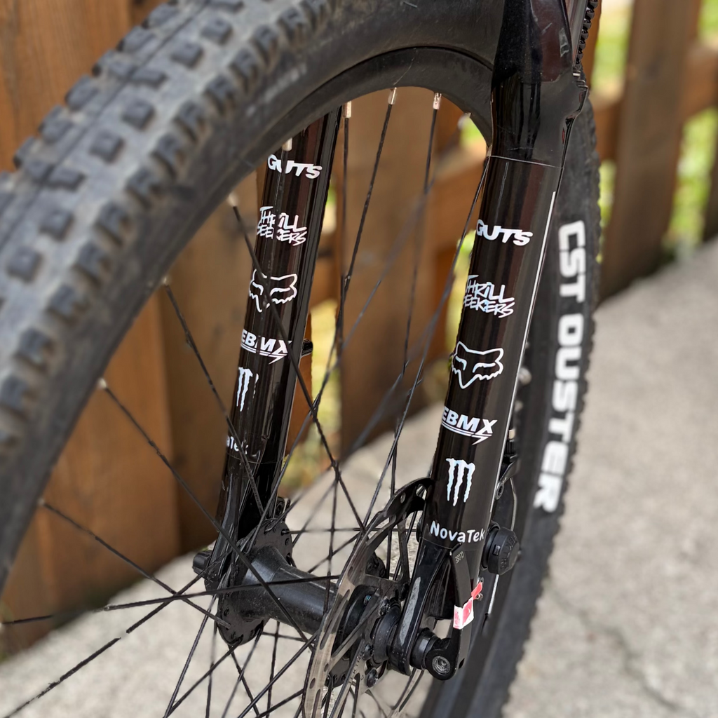 MTB Fork Guard Decals (Emoto Style) | Universal Fit