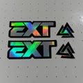 EXT + CHI Battery Decal Combo – 4 Piece Set | Emoto/Ebike Graphics